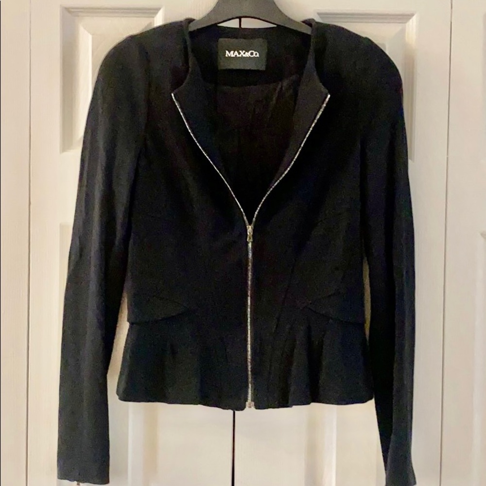 Max&Co Peplum Zipped up Blazer